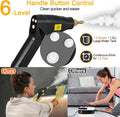Handheld Pressurized Steam Cleaner with 6 pcs Accessories, Portable Steamer for Cleaning, Steam Cleaner for Home Use, Steamer for Cleaning Car, Furniture, Floor (White, AE Plug)