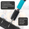 Concrete Nail Gun With 50 Steel Nails, Four Adjustable Force Levels - Mini Portable for Woodworking and Home Improvement - Set With Tool Kit