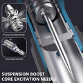Concrete Nail Gun With 50 Steel Nails, Four Adjustable Force Levels - Mini Portable for Woodworking and Home Improvement - Set With Tool Kit