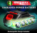 Portable Camping Fan, 21V Lithium Battery-Powered, Strong Wind, Low Noise, 48Vf MAX