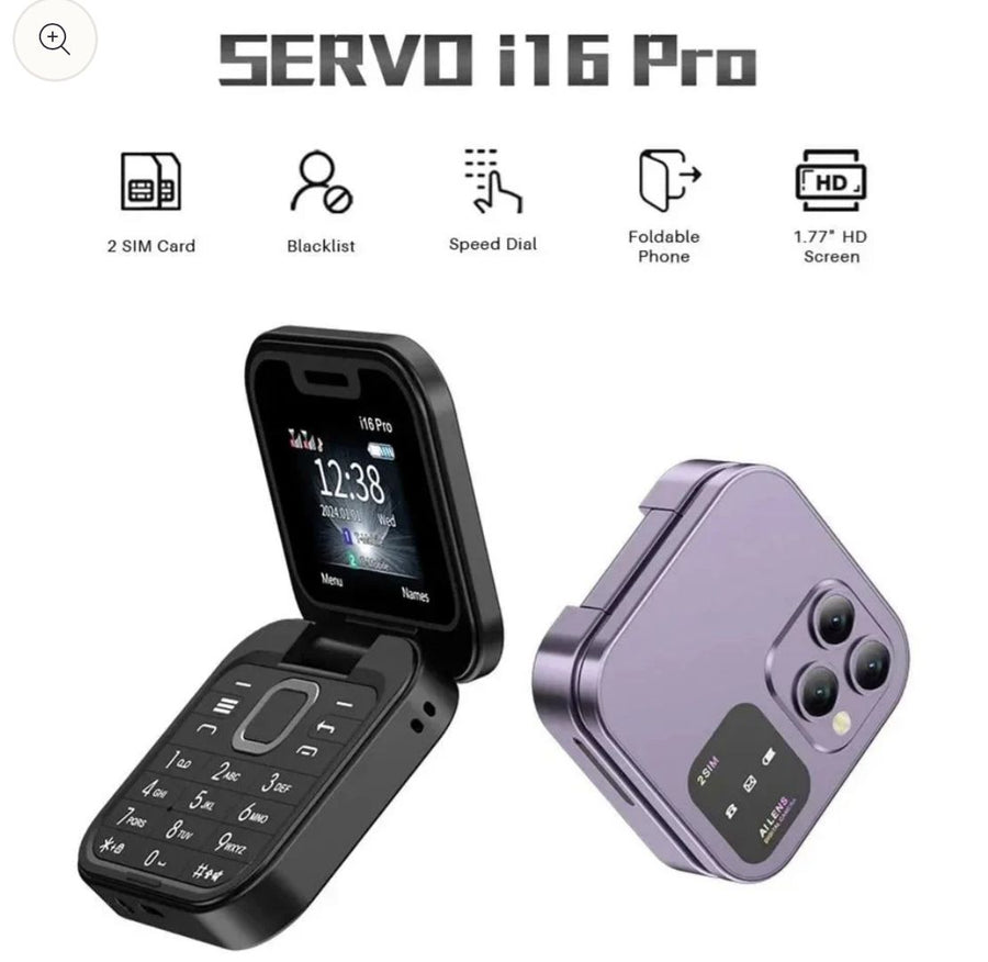 2026 New Mini Flip Mobile Phone 2 SIM Card Small Display Foldable Cell Phone