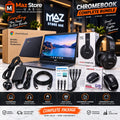 Maztronic Chromebook 6-in-1 Complete Tech Bundle | 🎧 Earbuds + 🎧 Headphones + 🖱️ Mouse + 🔋 Power Bank + 🔌 Cable + ⚡ Charger